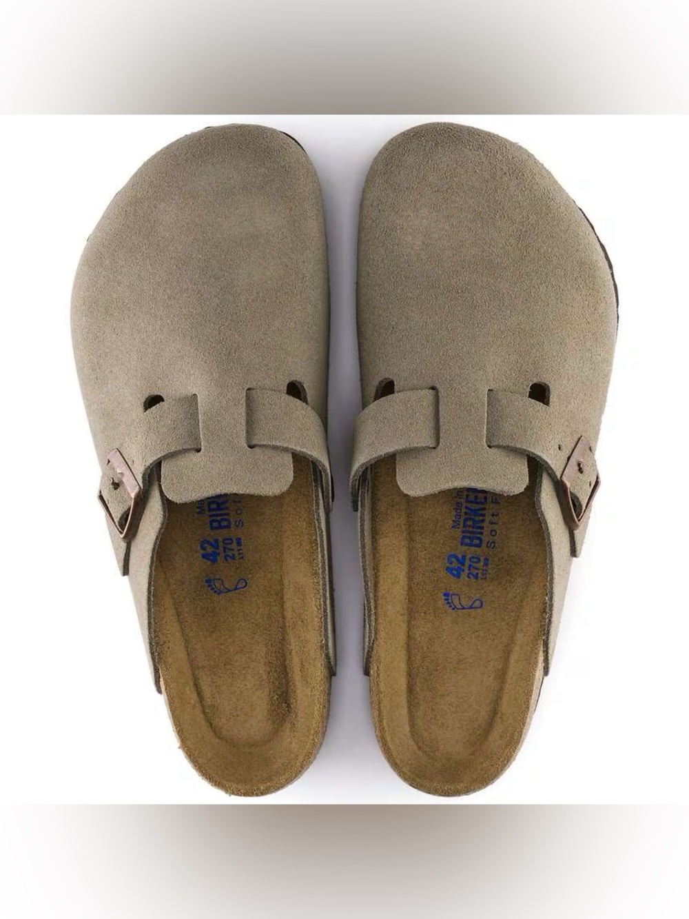 BIRKENSTOCK Boston Soft Footbed Clogs - Taupe